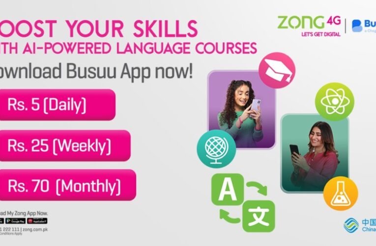 Zong 4G Announces Partnership with Busuu for Interactive Language Learning Experience