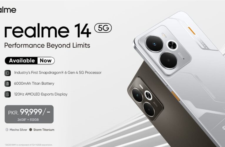 realme 14 Series Launches in Pakistan with Snapdragon 6 Gen 4, 6000mAh Battery, 512GB largest Storage — All Under 100K