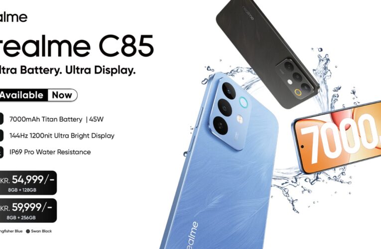 realme C85 Now Available in Pakistan, Featuring 7000mAh Titan Ultra Battery, 144Hz 1200nits Ultra-Bright Display – 8GB+128GB at PKR 54,999, 8GB+256GB at PKR 59,999
