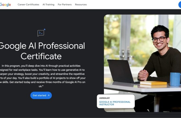 Google New AI Professional Certificate now available in Pakistan