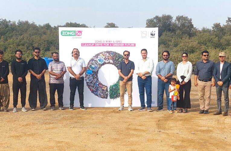 Zong Partners with WWF Pakistan and ISPES for Plastic Free July to advance a Cleaner, Greener Pakistan at Hawksbay, Karachi