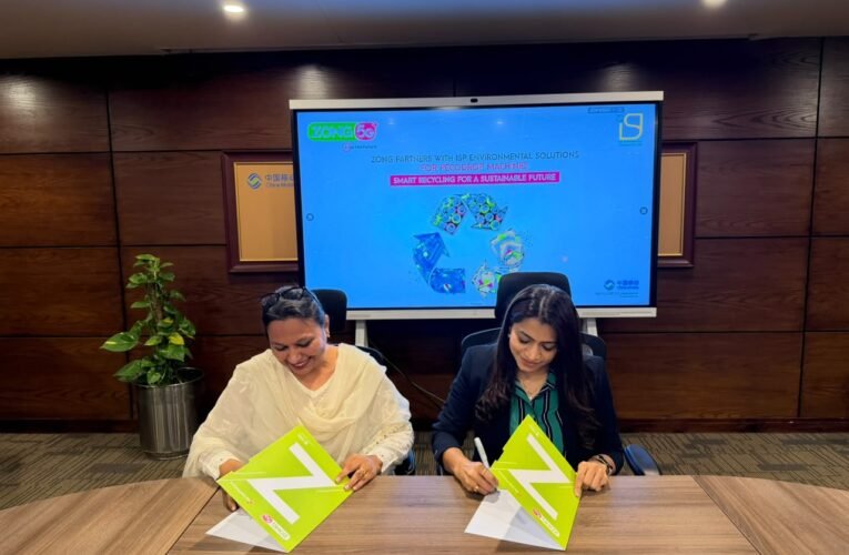 Zong partners with ISP Environmental Solutions to launch Pakistan’s first-of-its-kind Smart Waste Management  Stations